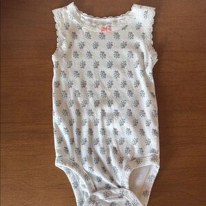 Floral Sleeveless Kids One Piece